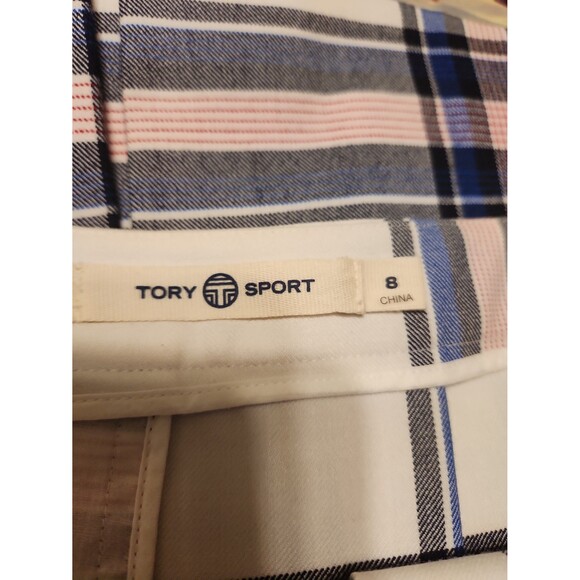 Tory Burch Tory Sport Plaid Pleated Athletic Skirt Size 8 - Picture 6 of 8